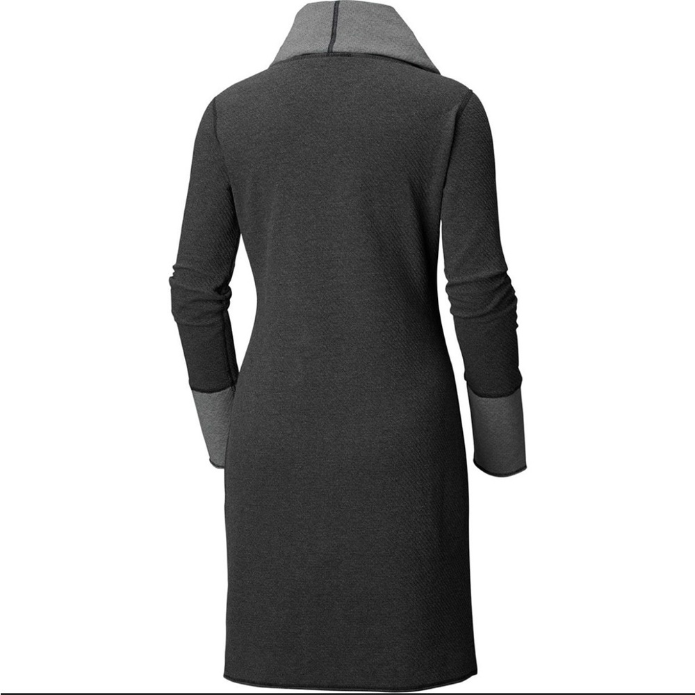 Columbia Womens Winter Dream Reversible Sweater Dress Gray Black M - Picture 3 of 10